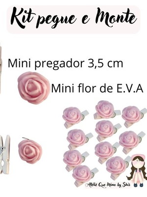 Mini pregador com flor