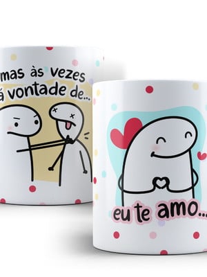 Caneca flork bento cake dia dos namorados eu te amo xícara
