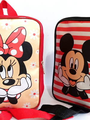Mochila personalizada mickey minnie e margarida