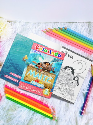 Livro de colorir - moana