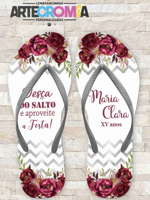 Sandália personalizada de 15 anos