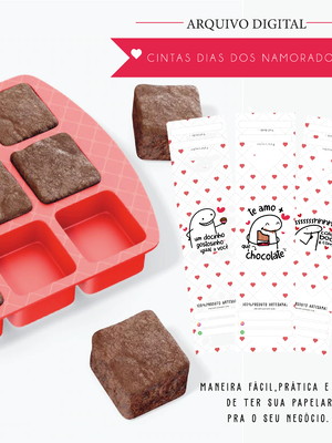 Arquivo digital cinta para brownie (dia dos namorados)