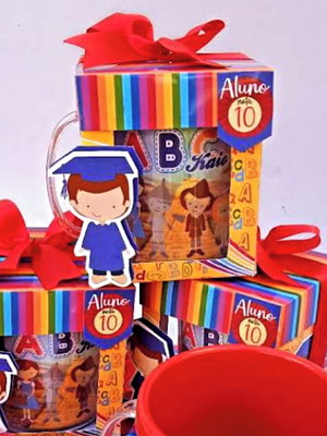 Caneca na caixa