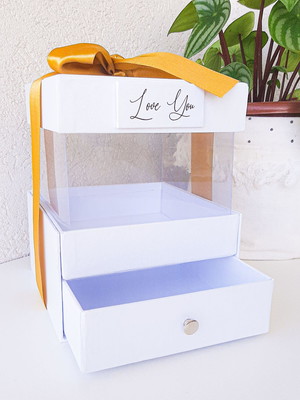 Caixa com visor