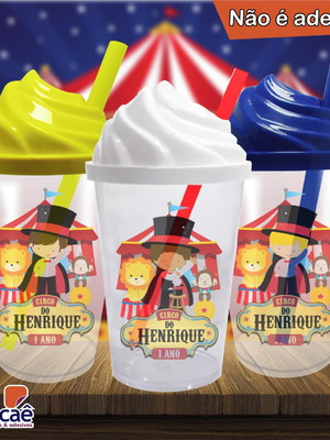 Copo chantilly personalizado circo mod. 2 - 500 ml