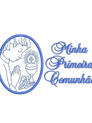 Matriz de bordado minha primeira comunhão ( menino) cód 0497