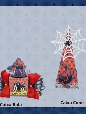 Kit 45 lembrancinhas personalizadas - homem aranha