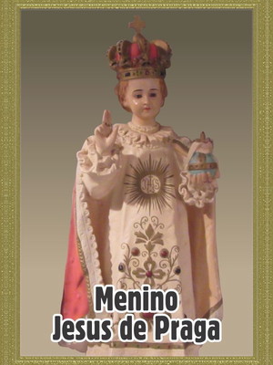 Santinho menino jesus de praga. pcte c/ 250 unids