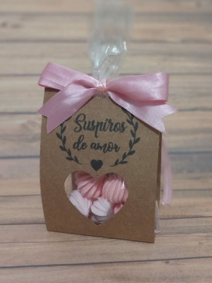 Suspiro de amor casamento embalagem