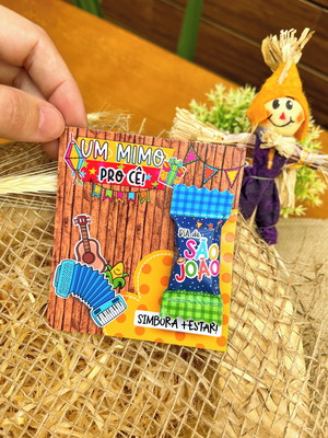 Card com balinha- festa junina