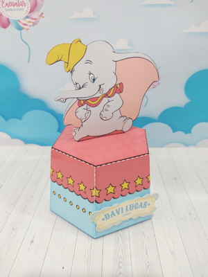 Trapézio sextavado 3d - dumbo