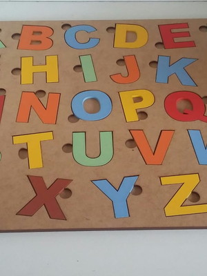 Brinquedo educativo mdf pintado