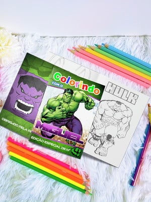 Livro de colorir - hulk