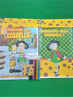 Kit colorir com lápis turma do chaves