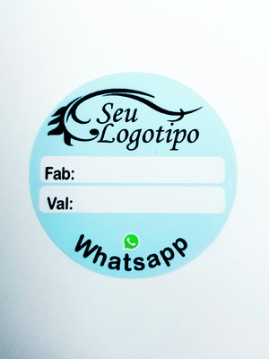 1000 etiquetas adesivas personalizadas - 5,5x5,5cm