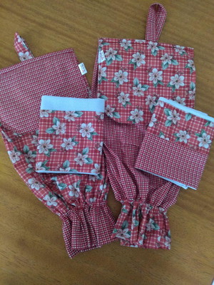 Kit puxa sacos com pano de pratos