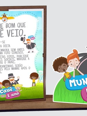 Lembrancinha mundo bita ,porta retrato