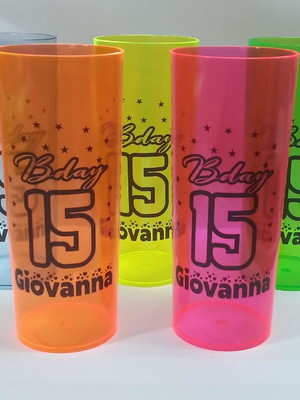 Copo long drink personalizado neon 350 ml