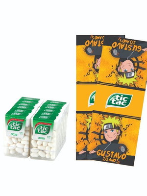 Rótulo tic tac naruto