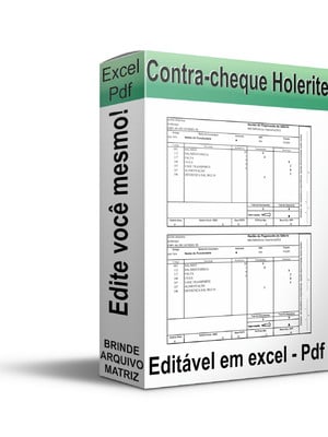 Planilha para impressão de holerite e contra cheque
