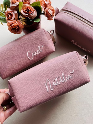 Necessaire personalizada box p doll bordada