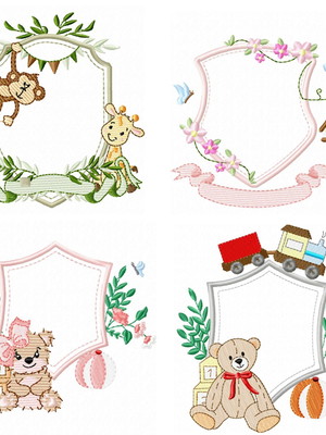 Matrizes de brasão luxo infantil