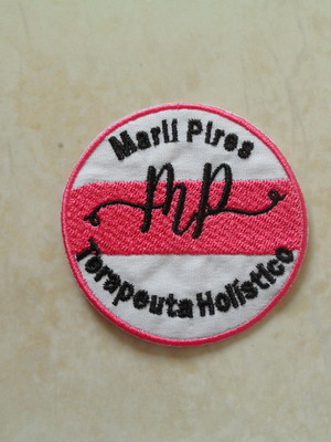 Patch bordado logo personalizada v