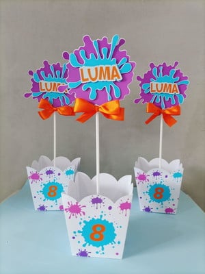 Centro de mesa slime