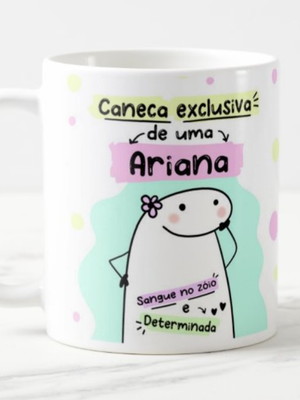 Caneca signo flork áries ariana