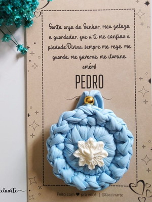 10 chaveiro mandala batizado com cartão de mensagem