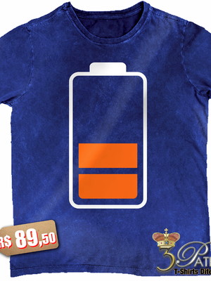Camiseta charger 50% em 100% algodão premium marmorizado