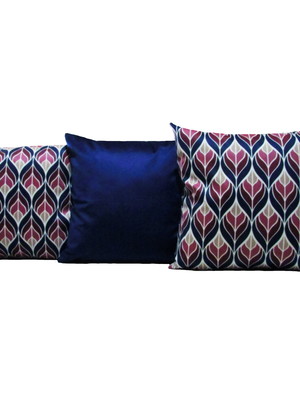 Capas almofadas veludo 40x40 conjunto 3 peças