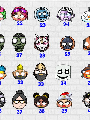 Mascaras de papel - fortnite