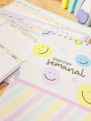 Planner semanal encadernado