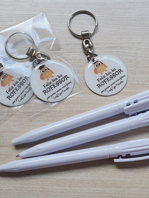 Kit chaveiro e caneta personalizados