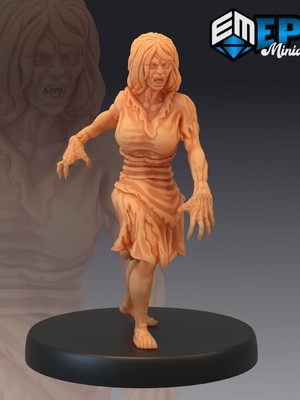 Miniatura castle of terror rpg d&d vampire spawn female