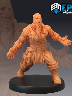Miniatura castle of terror rpg d&d zombie blacksmith