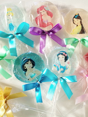 Pirulitos de cristal princesas disney