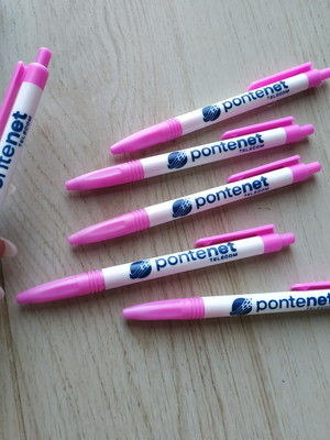 Canetas com clik personalizadas