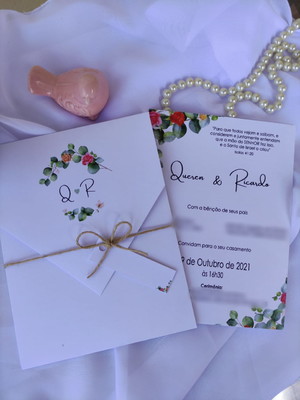 Convite de casamento