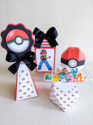 Kit festa pokemon 20 itens