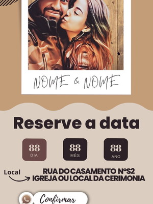 Convite amadeirado