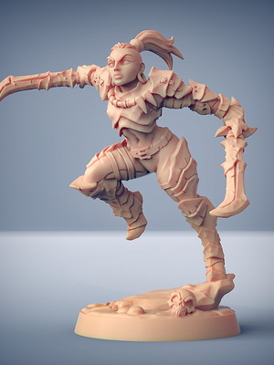 Miniatura scourgeland survivors rpg d&d - survivor f