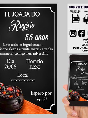 Feijoada convite digital