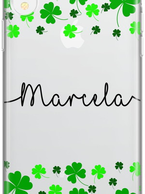 Capinha trevo 4 folhas com nome capa com trevo verde