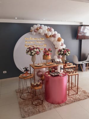 Decoração rose gold
