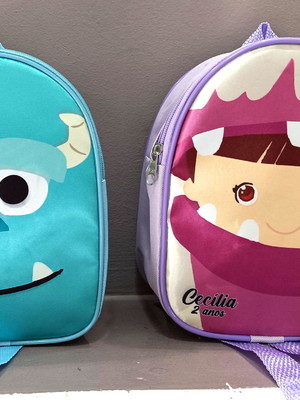 Mochila personalizado monstros s.a lembrancinha