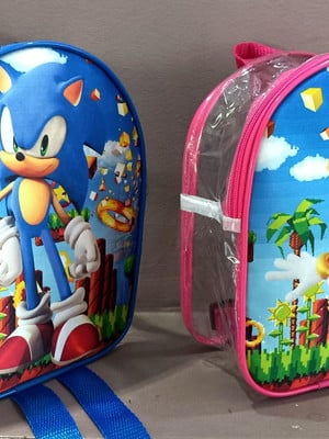 Mochila personalizada sonic e amy rose plástico cristal