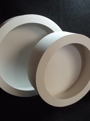 Nicho redondo duplo m1 e p1 em branco
