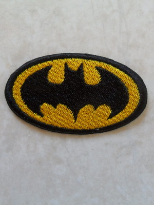 Patch bordado termocolante simbolo batman